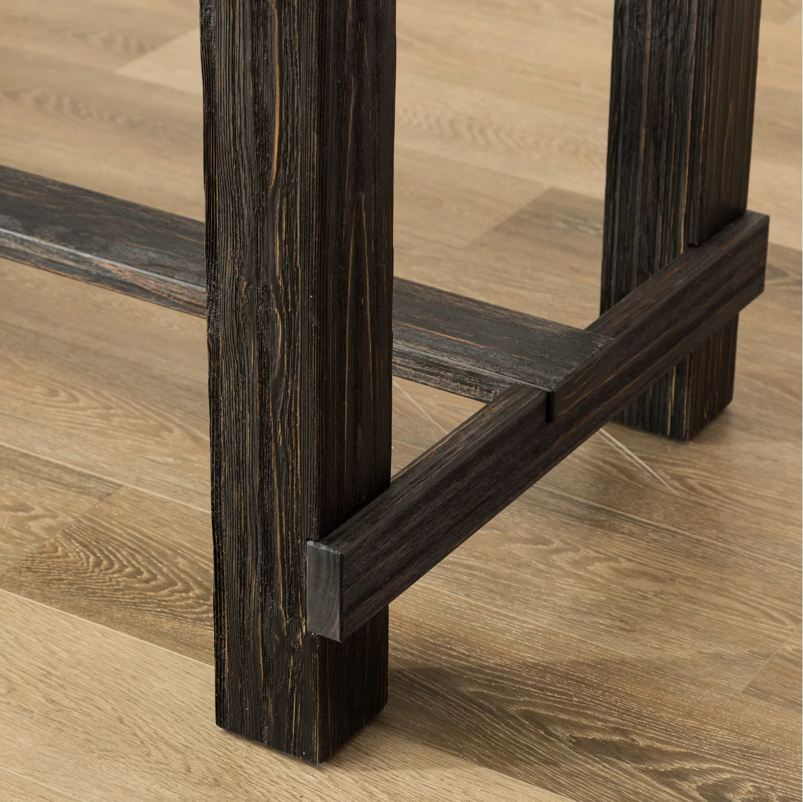 【Furniture】Bamey 6 - Person Bar Height Solid Wood Dining Set