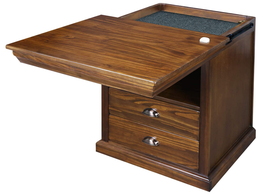 Casual Home Lincoln Nightstand Compartment, Concealment Furniture, Mocha