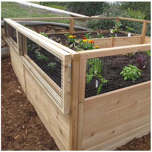 7,5 'X 8' GARTENBEET MIT HOLZRAHMEN ZU VERKAUFEN