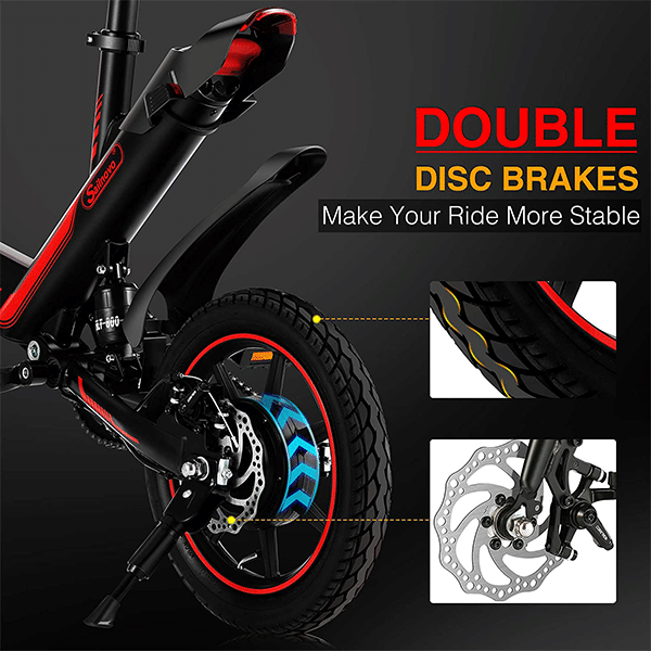 Electric Bike, Sailnovo Electric Bicycle with 18.6mph 28 Miles