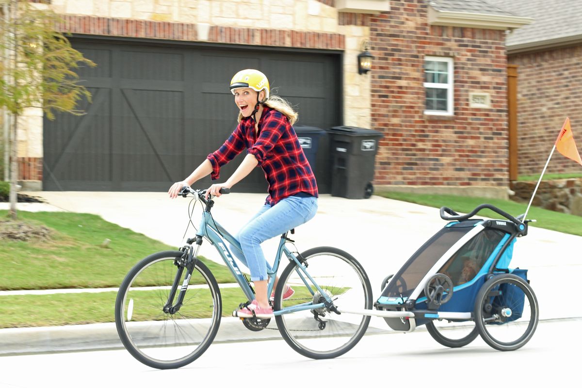 THULE CROSS DOUBLE STROLLER BIKE TRAILER