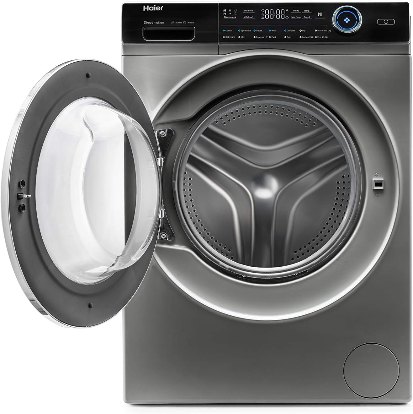 HWD100-B14979S Freestanding Washer Dryer, Direct Motion and LED Display, 1400RPM 10kg/6kg Load, Graphite [Energy Class D]