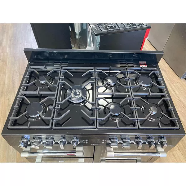 LEISURE COOKMASTER 100 100CM DUAL FUEL STOVE-BLACK-CLASS A/A