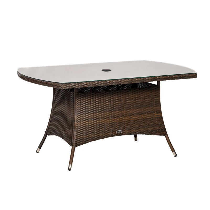 【Furniture】Rectangular 6 - Person 150Cm Long Dining Set with Cushions