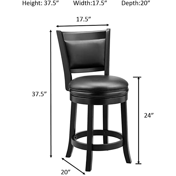 Ball & Cast Barstool, 29-Inch,2-Pack, Cappuccino Jayden Cappuccino 29-Inch,2-Pack