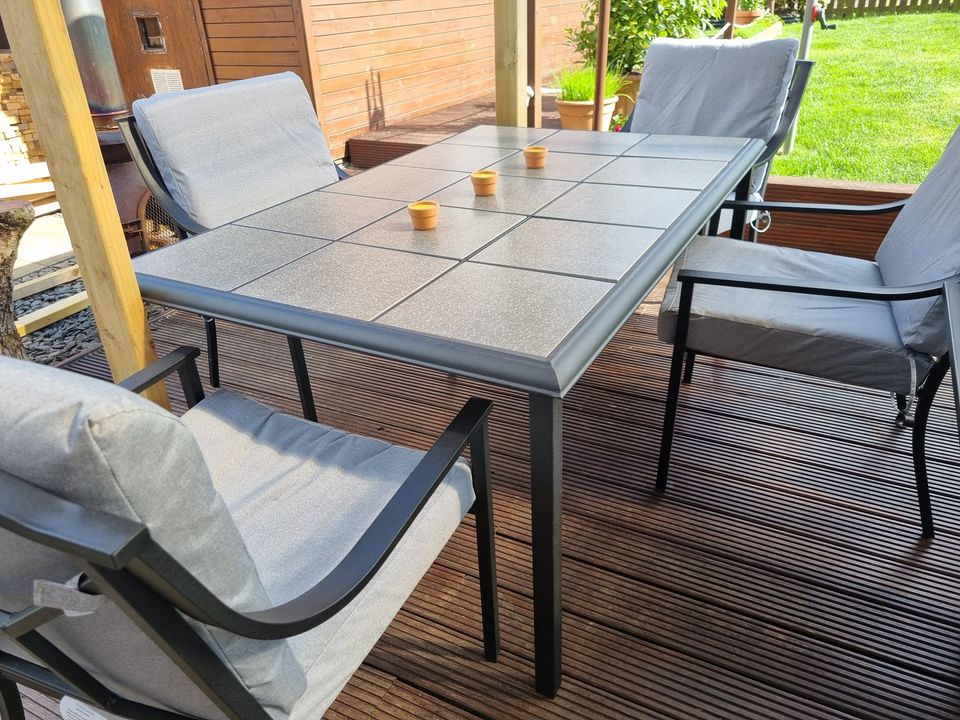 Tile Top Garden Table