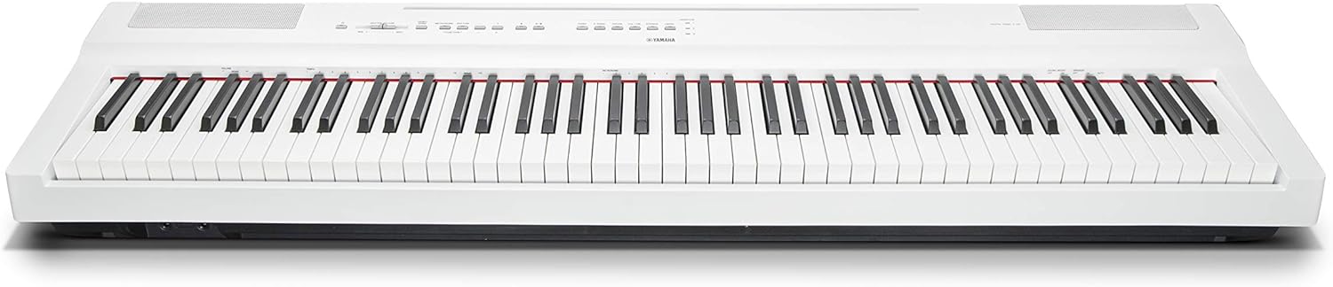 P125 88-Key Weighted Action Digital Piano with Power Supply and Sustain Pedal