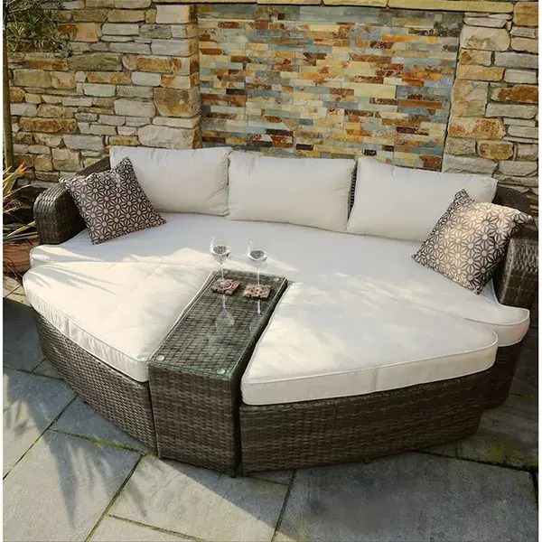 【Furniture】Long Chaise Lounge Set