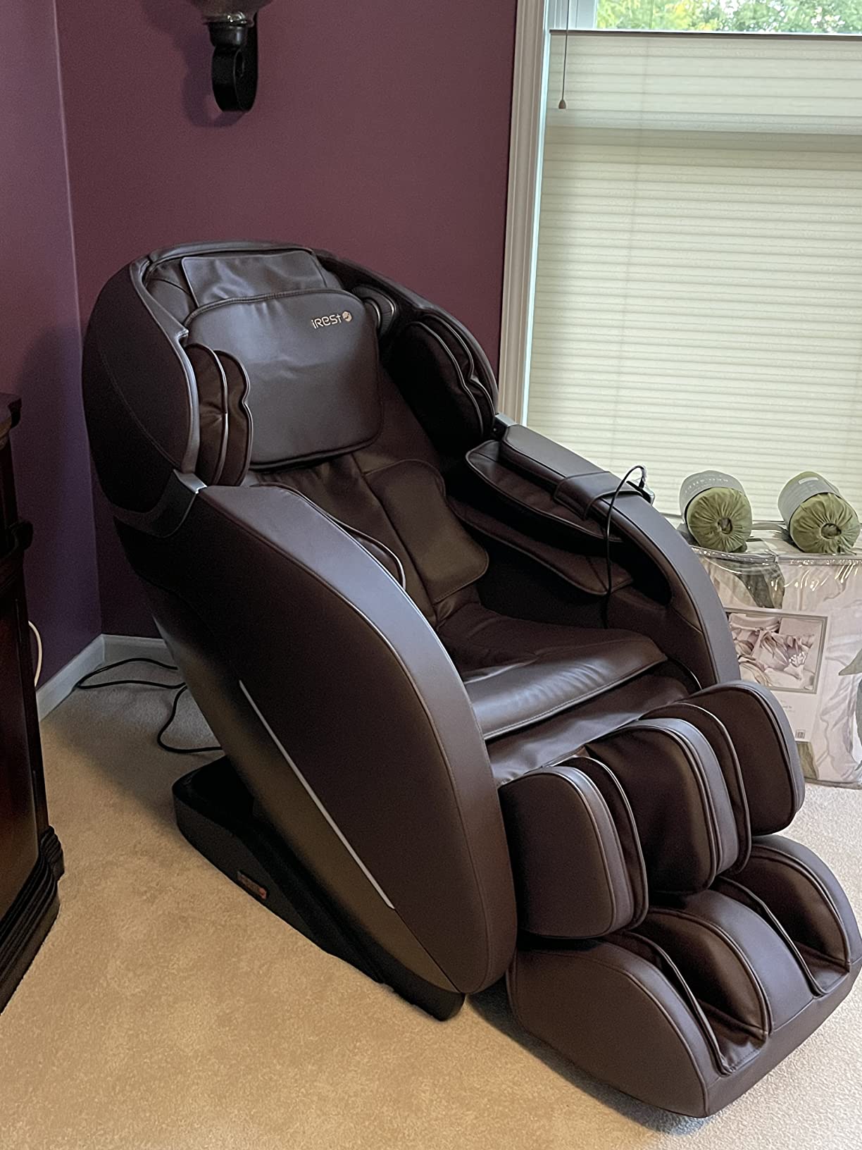 【Furniture】iRest SL Track Massage Chair Recliner, Full Body Massage Chair with Zero Gravity