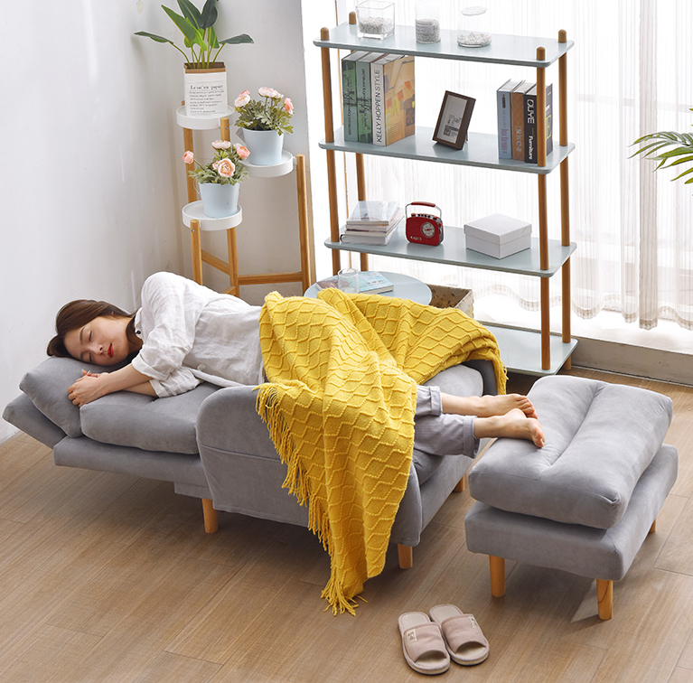 Lazy sofa bedroom small sofa balcony leisure recliner home tatami single sofa folding back chair
