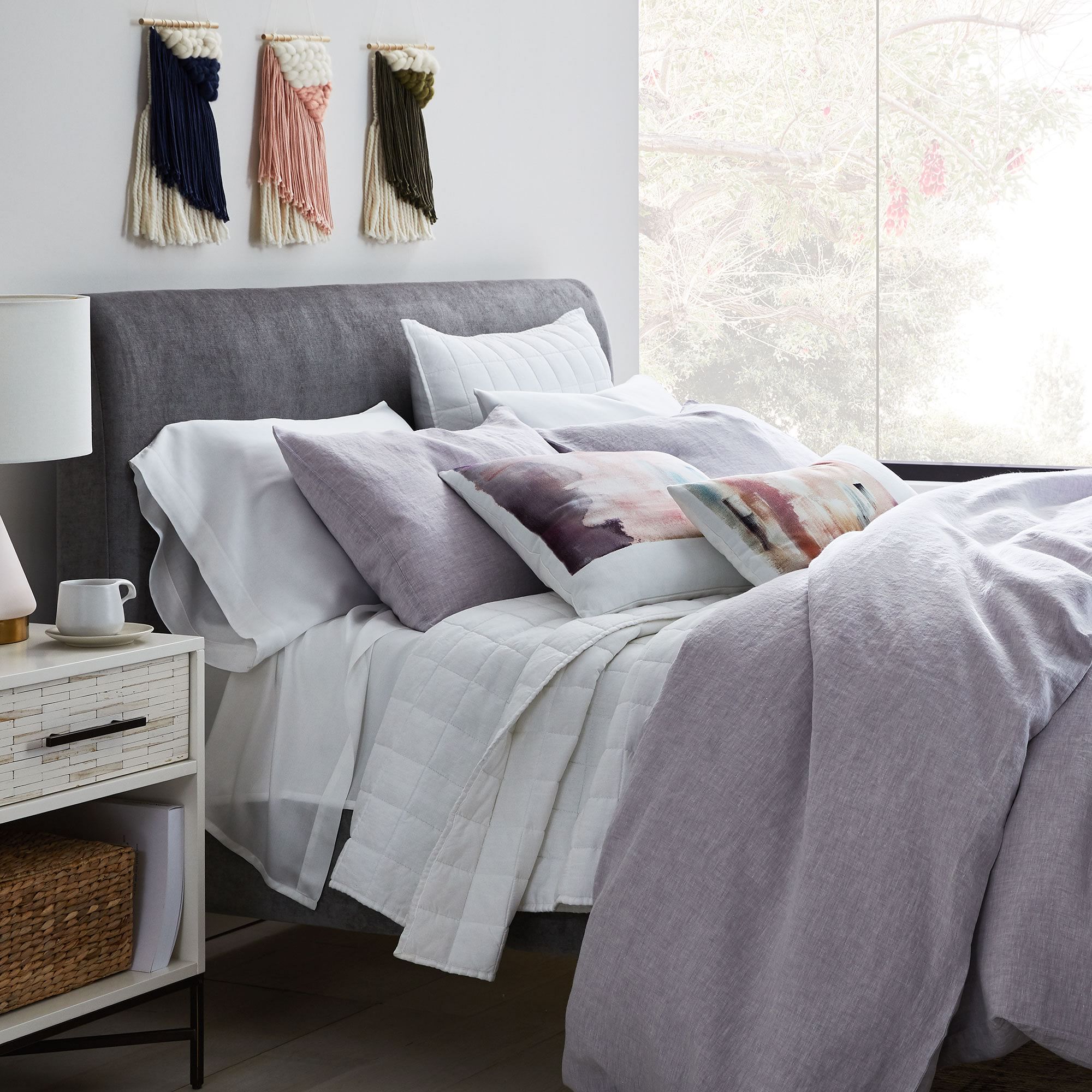 【Furniture】Wood Tiled Nightstand (20