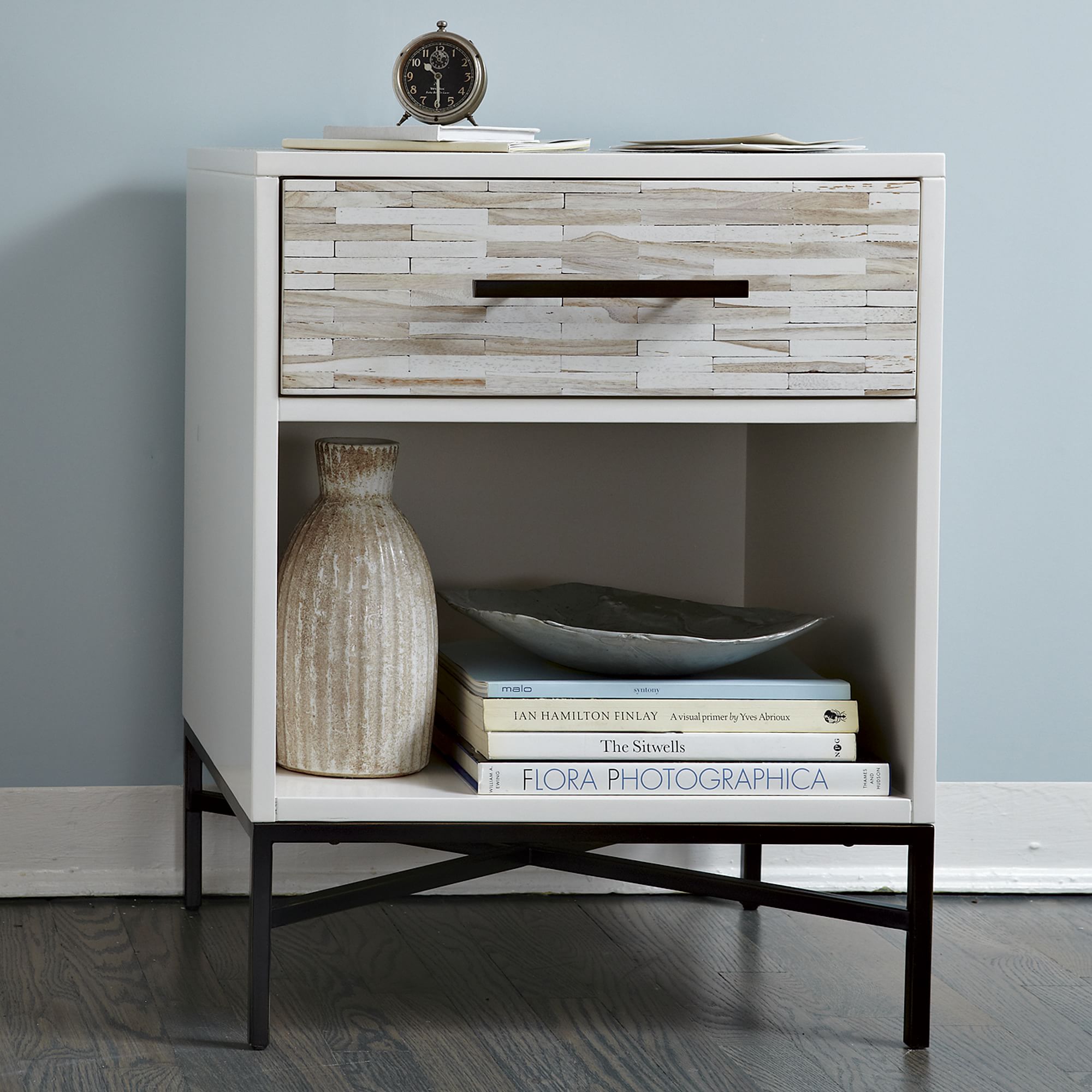 【Furniture】Wood Tiled Nightstand (20