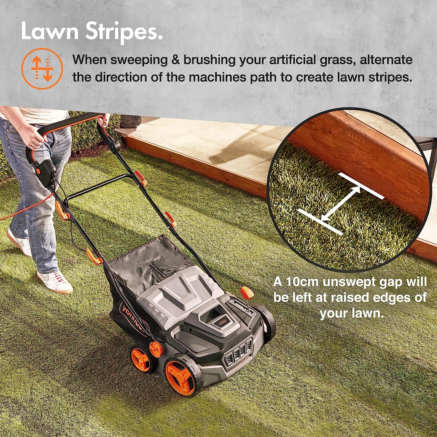Vonhaus 1800W Artificial Grass Brush