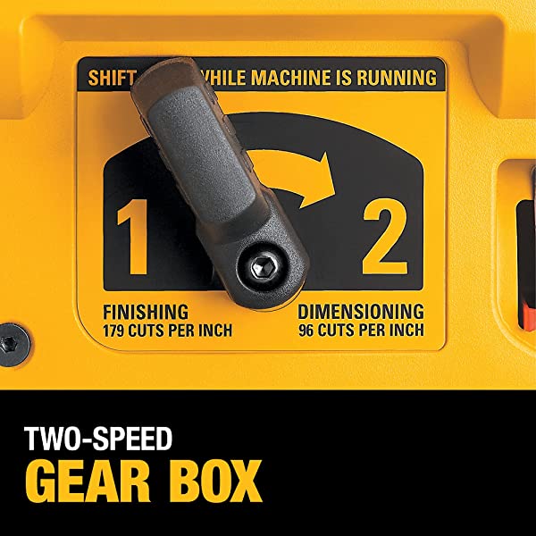 DEWALT Thickness Planer, Two Speed, 13-Inch (DW735X) 2-Speed 13