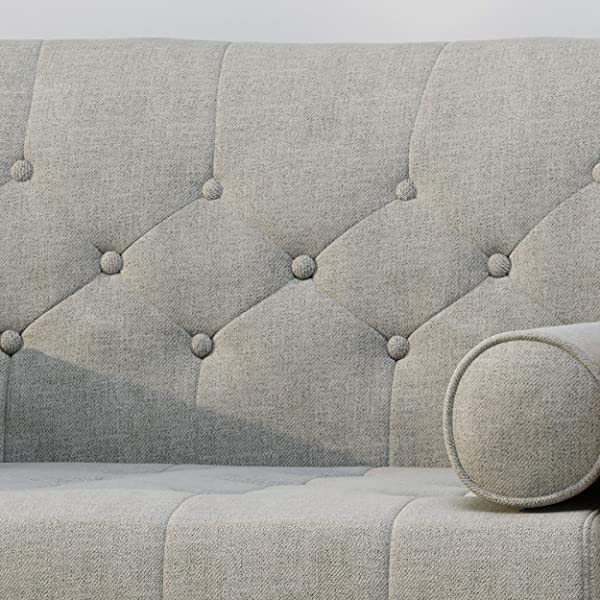 Christopher Knight Home Greta Mid Century Modern Fabric Club Chair, Beige, Dark Walnut